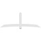 Ekena Millwork Bellingham Architectural Grade PVC Gable Bracket, 108"W x 40 1/2"H x 4"D x 6"F, 9/12 Pitch GBP108X41X0406BEL00 - alternate 2
